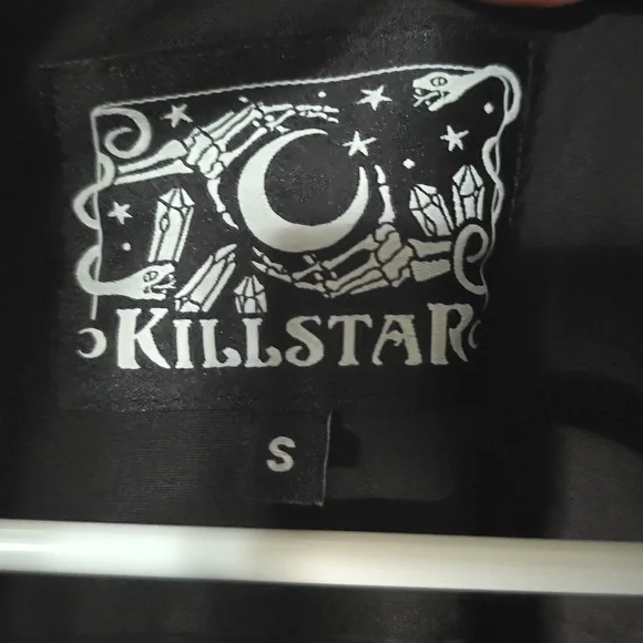 Killstar Gothic Button Down Dress With Lace Accents - Picture 3 of 9